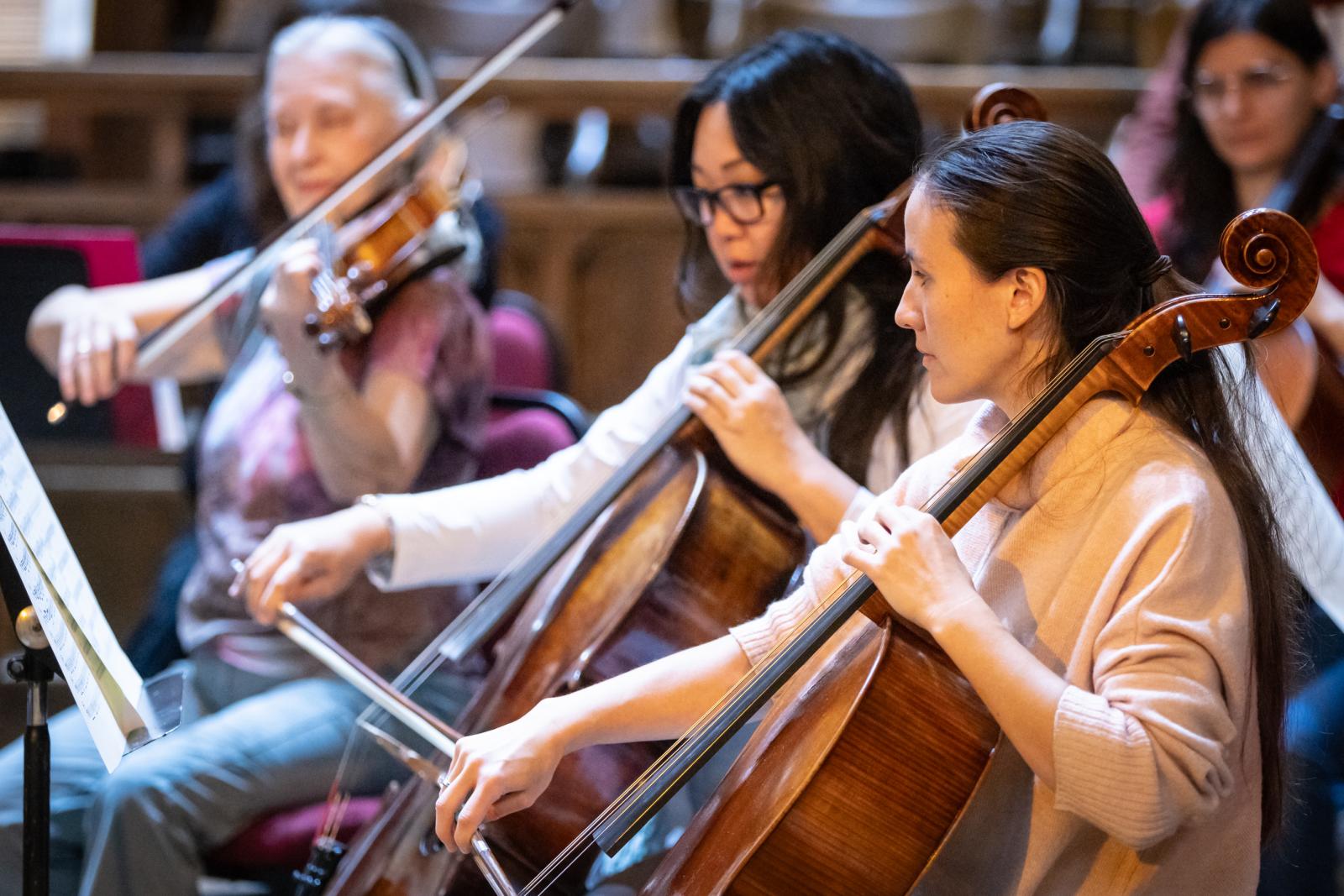 MCO musicians rehearsing